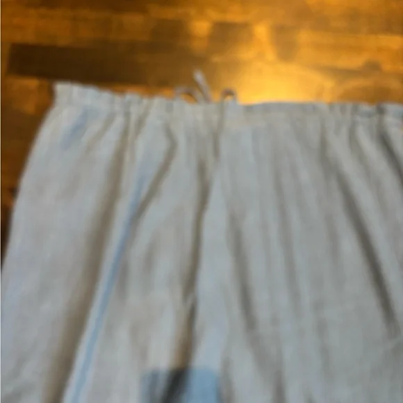 ZARA textured faded blue drawstring pants - Picture 7 of 11